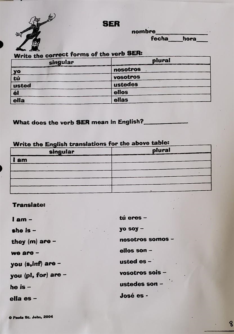 Anyone know the answers to this Spanish homework​-example-1