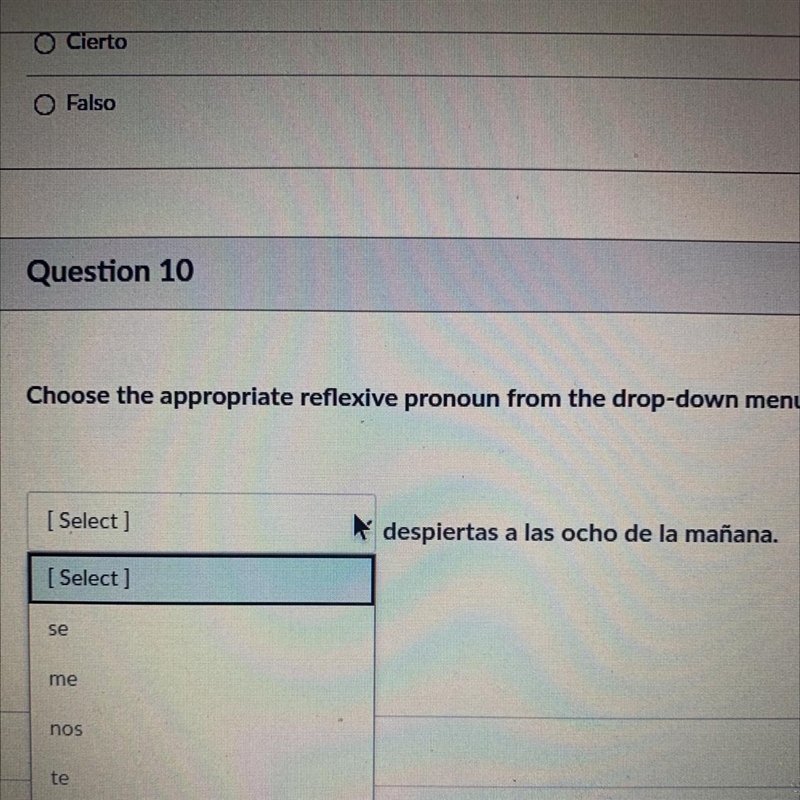 {select} desperate a las Ochoa de la manana-example-1