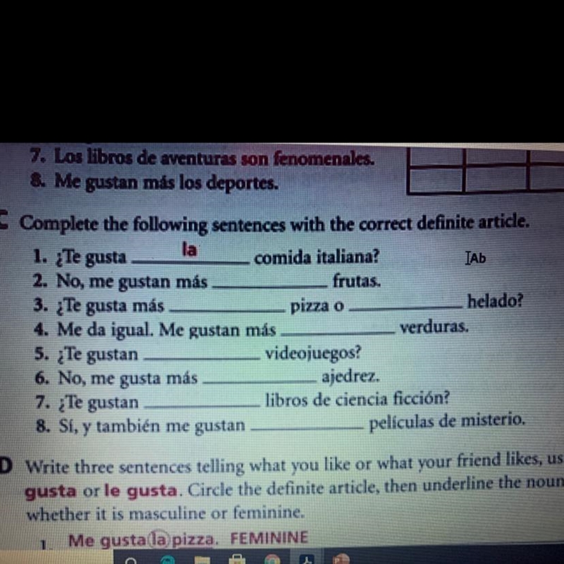 Can someone please help me with my Spanish?-example-1