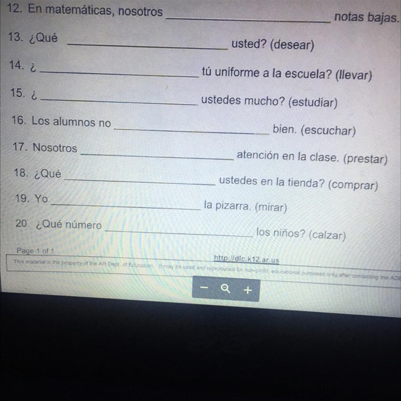 Complete with the correct preterite form of the-ar verb in parentheses. 1. La profesora-example-1