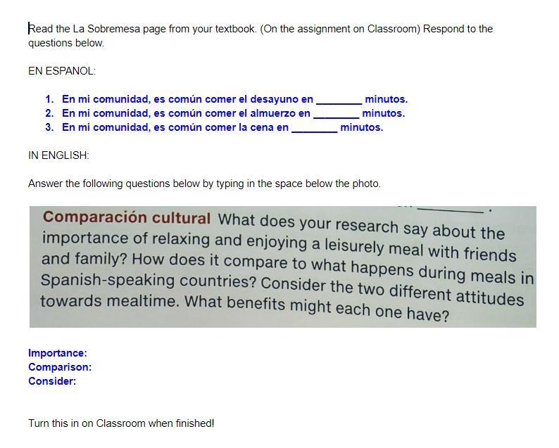 (20 pt) Please help!! Simple Spanish questions:-example-2