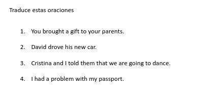 Traduce estas oraciones HELP ME WITH THAT!!-example-1