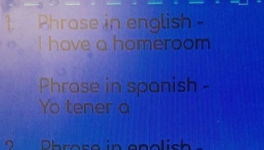 What is homeroom in Spanish ​-example-1