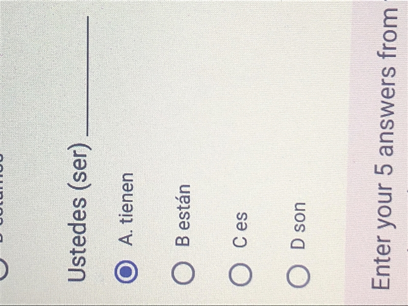 Present tense verbs, Can somebody help me with this? Which answers are wrong?-example-3