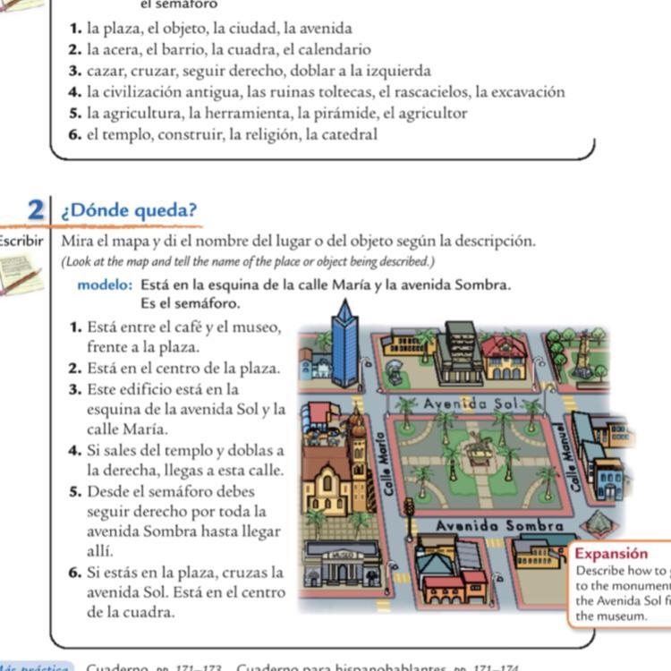 I need help with the number 2 section/Necesito ayuda con la sección número 2-example-1