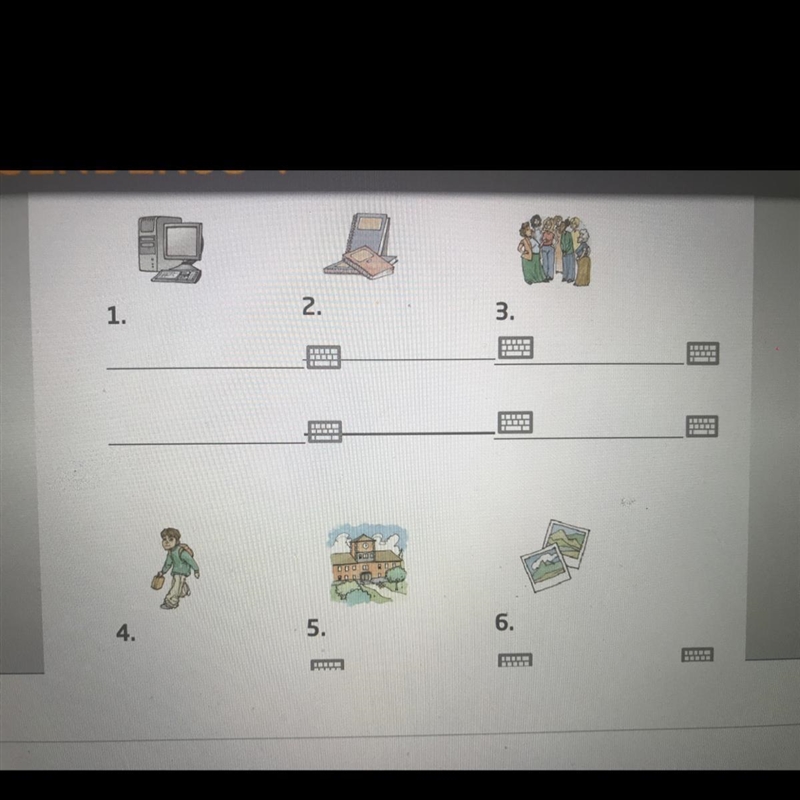 For each drawing, provide the noun with its corresponding definite and indefinite-example-1