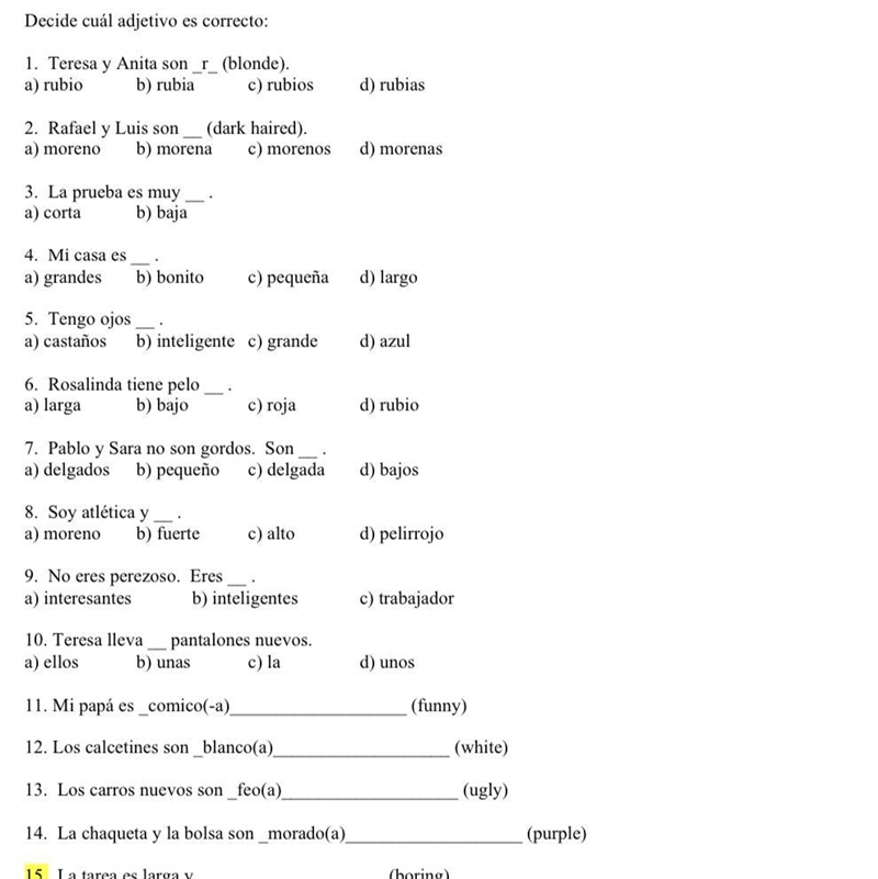 HELP PLEASE SPANISH HOMWORK 1-15-example-1