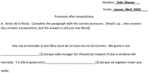 Help me with Spanish 2! VERY EASY WORK! For EXACTLY 20 points! Did I mention this-example-1