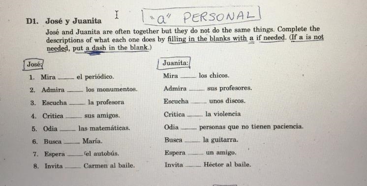 Complete the descriptions of what each one does by filling in the blanks with “ a-example-1