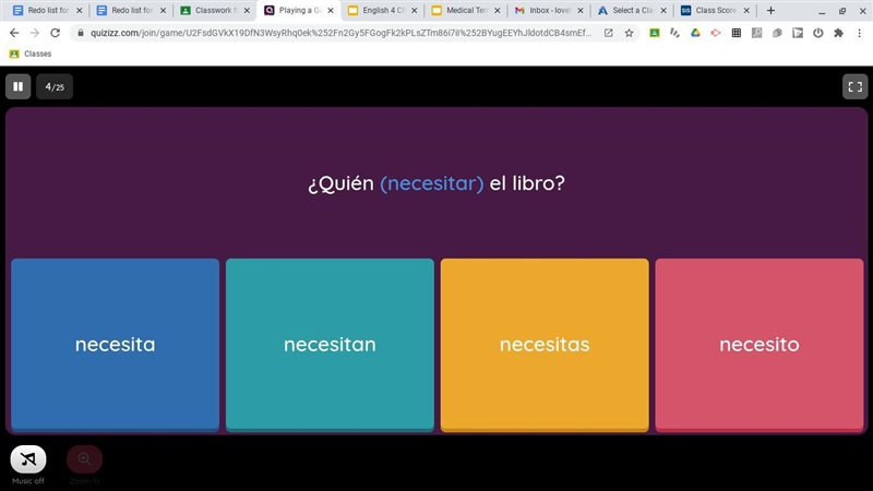 ¿ Quién ( necesitar) el libro? Help ASAP please A. necesita B. necesitan C. necesitas-example-1