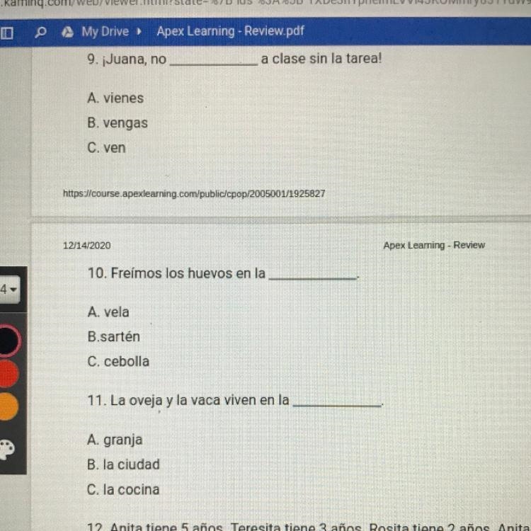 Multiple Choice Complete each sentence with the most appropriate vocabulary word or-example-1