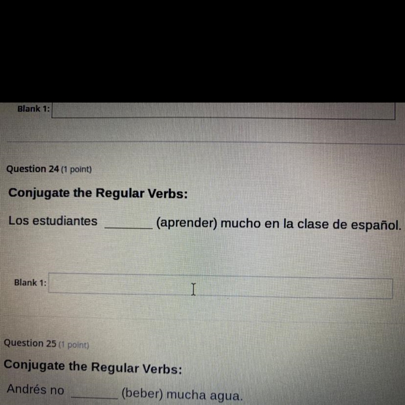 Conjugate the regular verbs: Los estudiantes (aprender) mucho en la clase de español-example-1