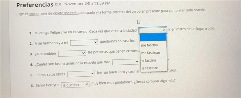 Fill in blank multiple choice (Spanish)-example-1