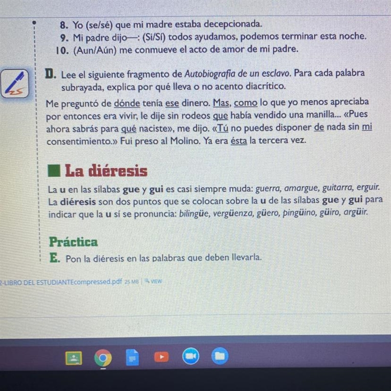 Can y’all help me with letter D please, it’s for my Spanish class lol, Ik Spanish-example-1