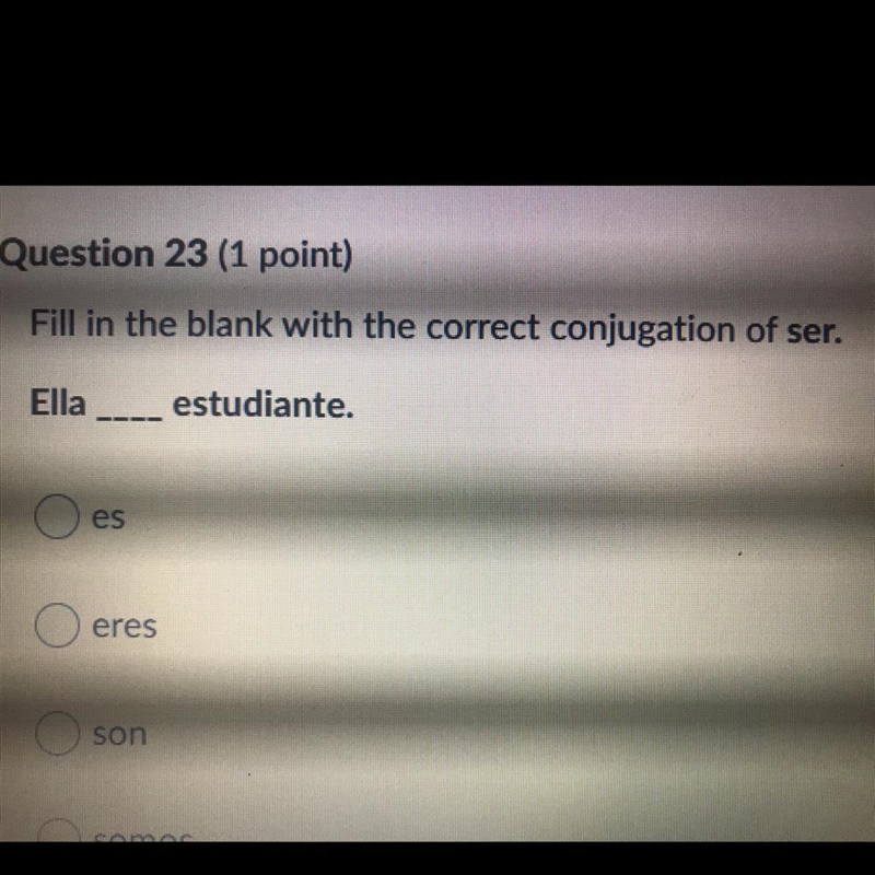 PLEASE HURRY Fill in the blank with the correct conjugation of ser.-example-1