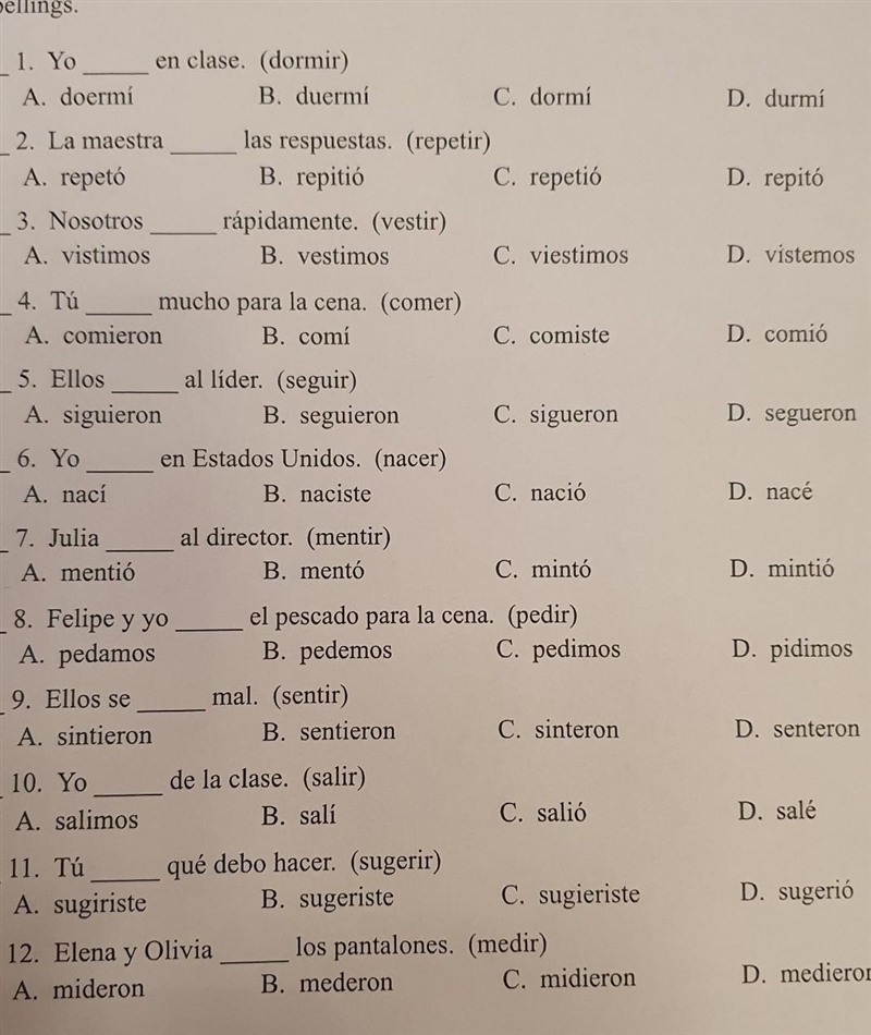 Can can someone help me on this preterite tense worksheet?​-example-1