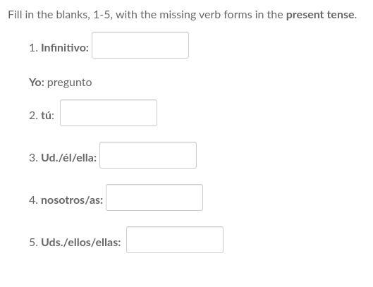 For each blank put the number then the answer. Ex: 1. Answer-example-1