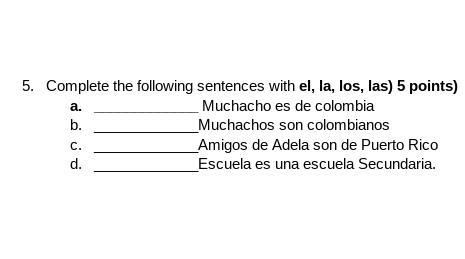 HEY CAN ANYONE PLS ANSWER DIS SPANISH QUESTION!!!!!-example-1