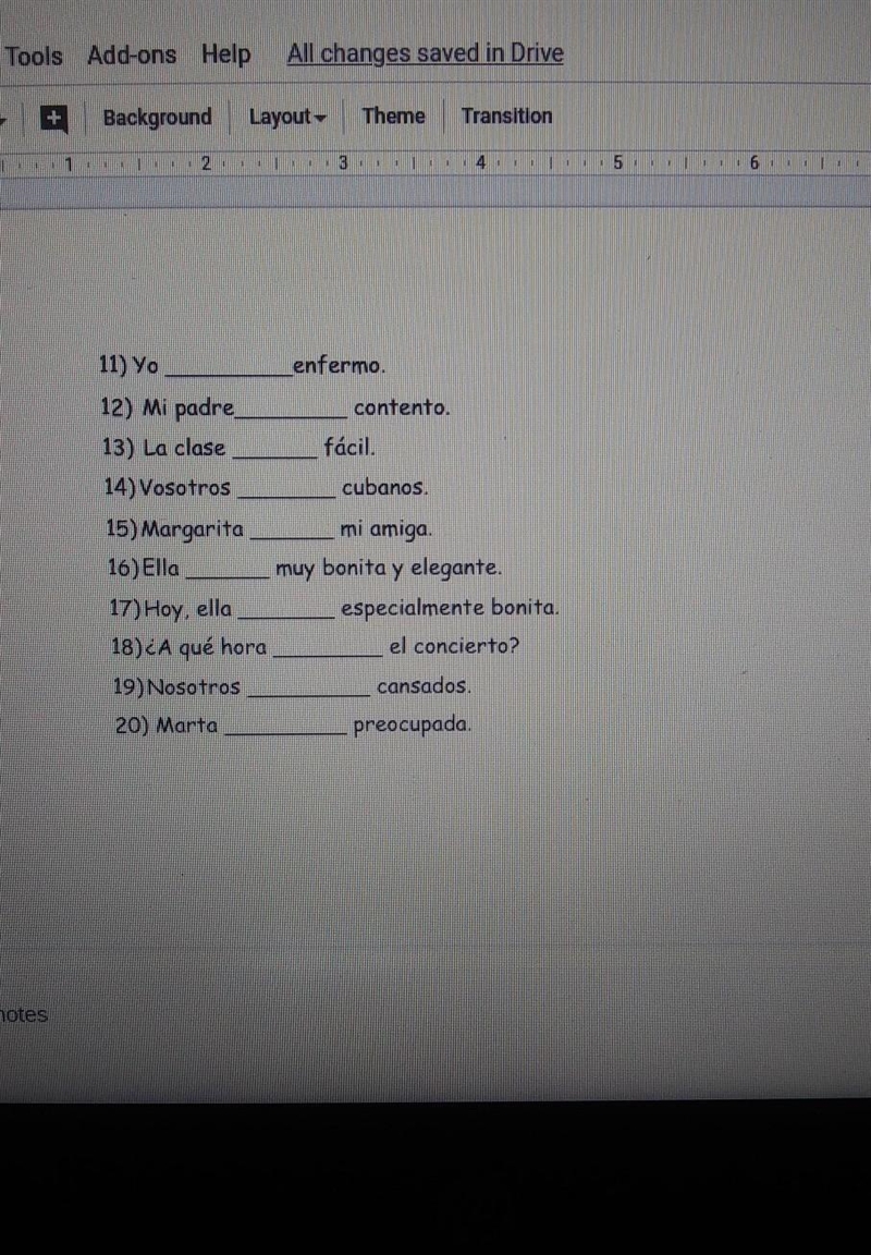 Need help with ser and estar​-example-1