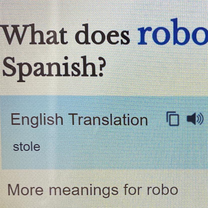 Spanish: De repents, un ladron entro al banco y ______ todo el dinero. Options: Roba-example-1