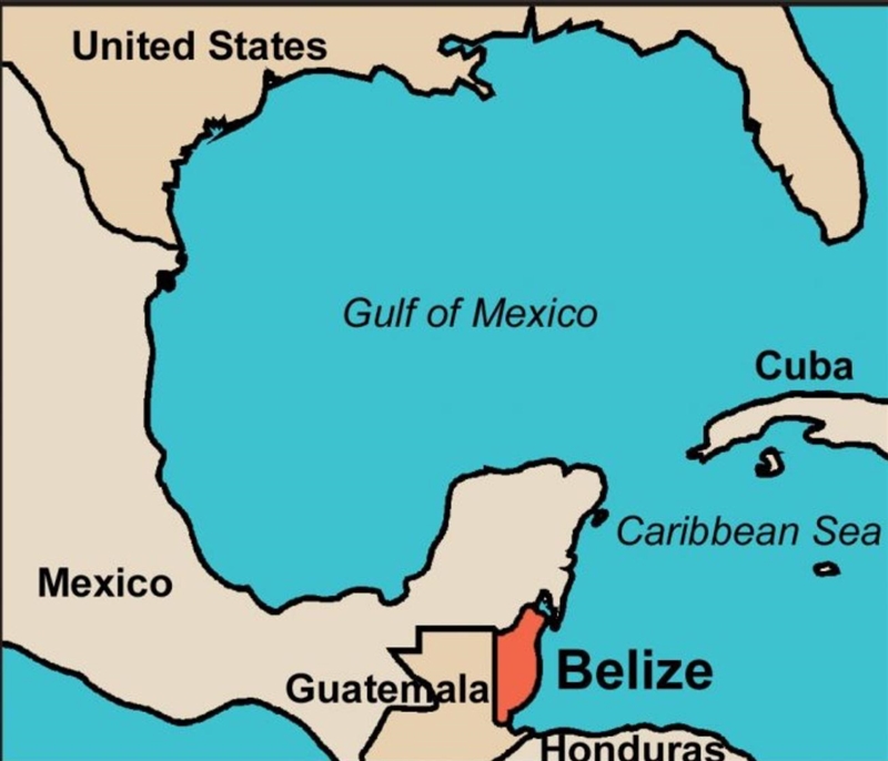 Al norte, ¿con quién limita Belice?-example-1