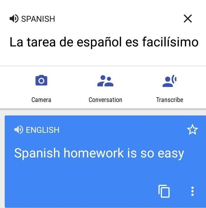 La tarea de español es... a. facilísimo b. facilisimos c. facilísima-example-1