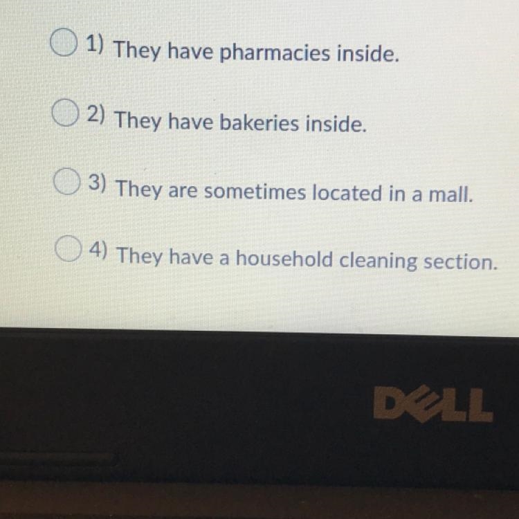 Which of the following characteristics of a supermarket in Ecuador is probably different-example-1