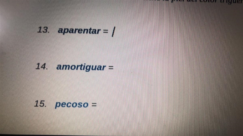 Escribe una oración original con cada palabra. (Write a original sentence with each-example-1