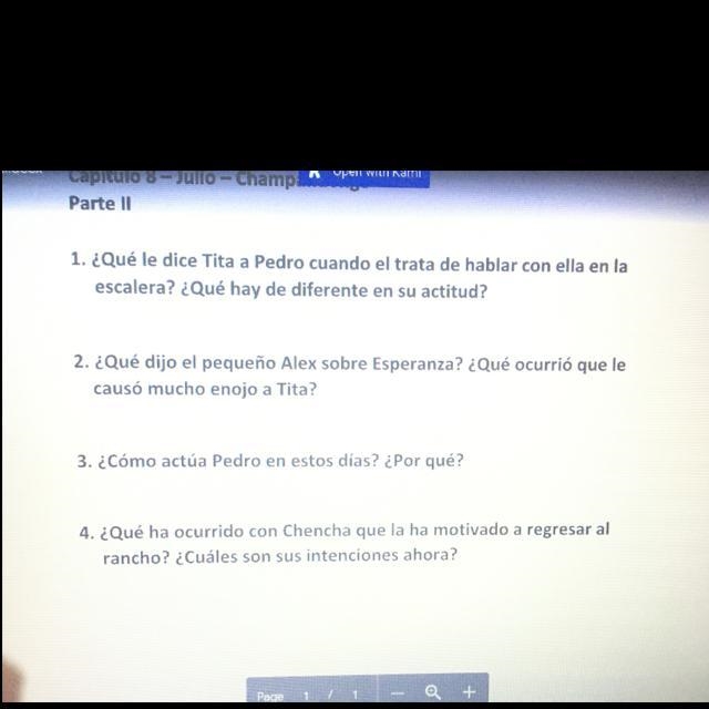 Estas preguntas son de como agua para chocolate capítulo 8- junio-example-1