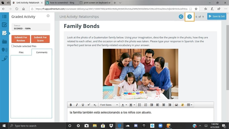 PLEASE ASNWER NEED UR HELP ASAP Family Bonds Look at the photo of a Guatemalan family-example-1