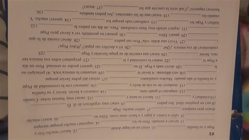 Could somebody fill in the blanks for me? 37 blanks to fill and Spanish isn't my best-example-2