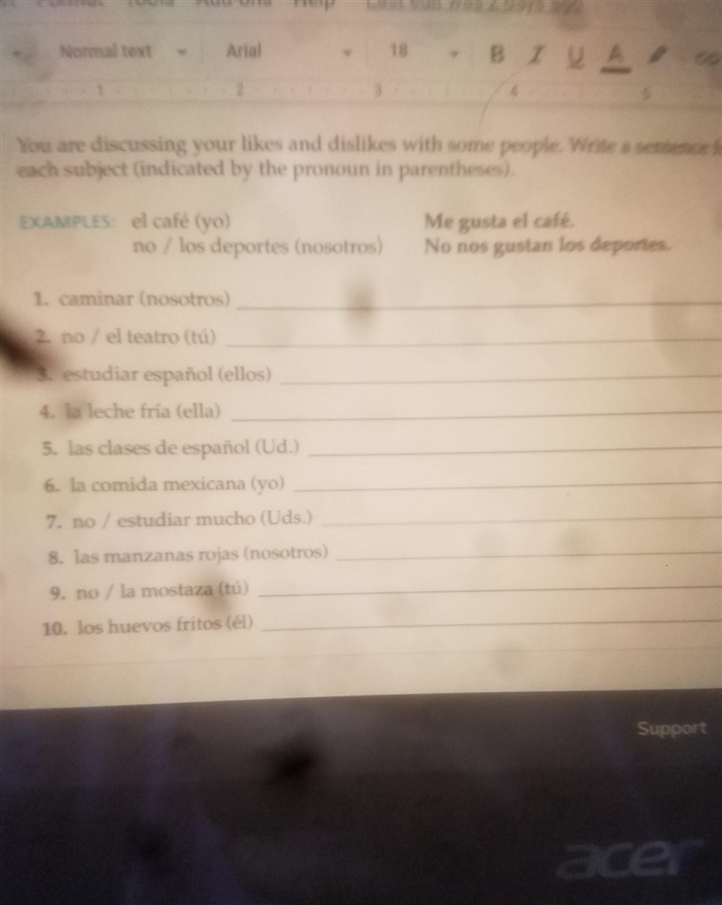 My camera is really bad but help I need the answer I'm failing my class​-example-1