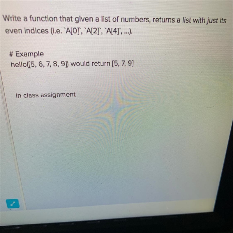 Even indices Stuck on this please help it’s ohython-example-1