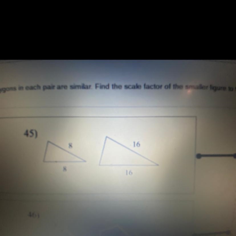 The polygons in each pair are similar. Find the scale factor of the smaller figure-example-1