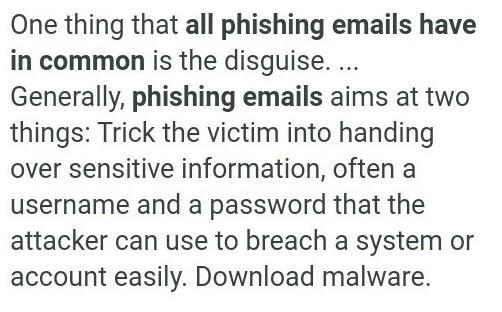 What do virtually "phishing" emails have in common?-example-1