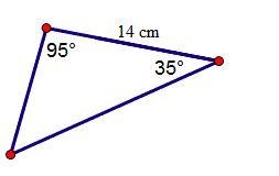 What is the approximate area of the triangle below? 73.1 sq. cm. 111.7 sq. cm. 141.4 sq-example-1