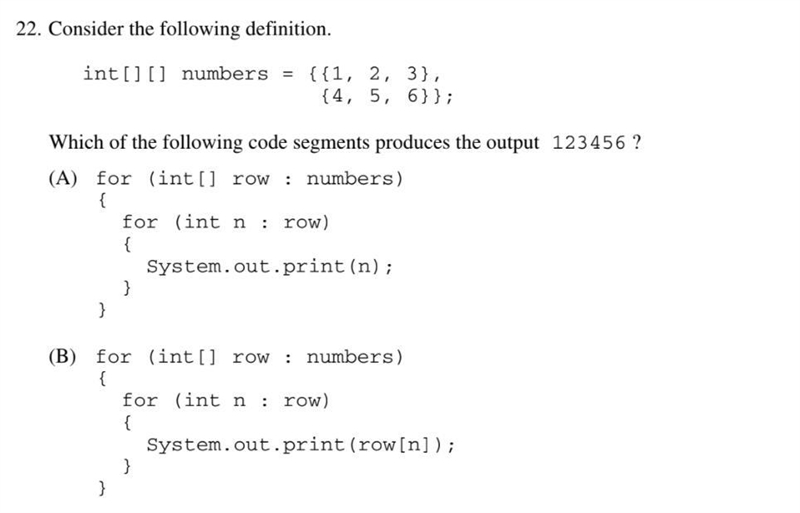 AP CSA Question: I'm reviewing a test and can't get past this problem: What is the-example-1