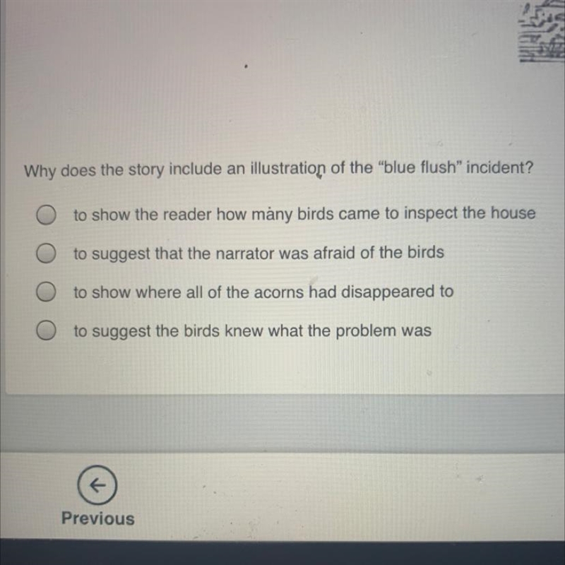 "A BLUE Why does the story include an illustration of the “blue flush" incident-example-1