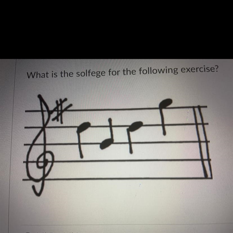 What is the solfege for the following exercise? Mi Do Mi La Sol Mi Sol Do Sol Mi Sol-example-1