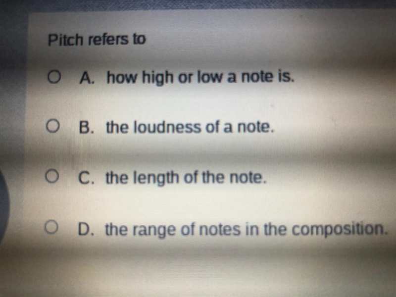 The pitch refers to A. B. C. D.-example-1