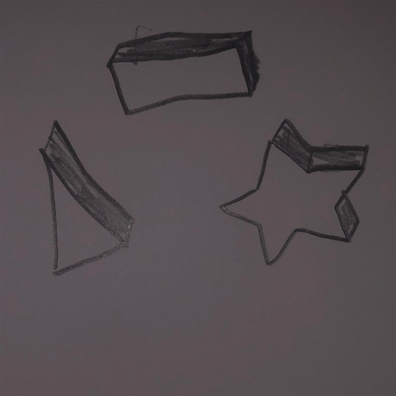 I need 3D shapes drawn with pencil please-example-1