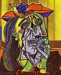 Which of the following is an aesthetic question you could ask about Pablo Picasso-example-1