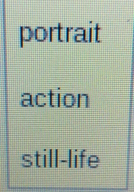 Select the correct answer from each drop-down menu. Complete each sentence about types-example-1