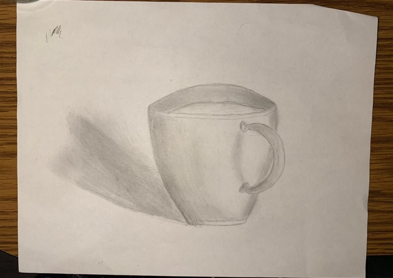 My teacher assigned us to draw a still life of a cup/container from observation.. is-example-1