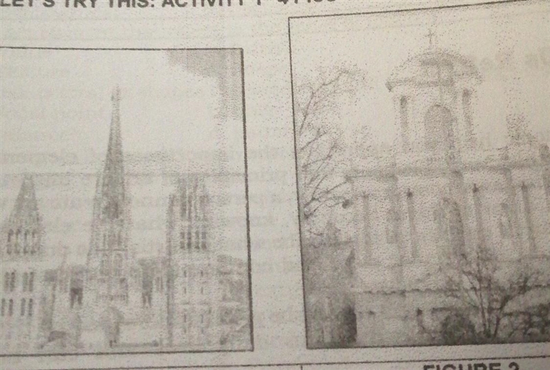 1. choose between the two images/churches in your activity And determine which elements-example-1