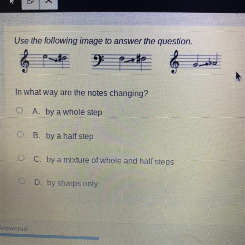 In what way are the notes changing?-example-1