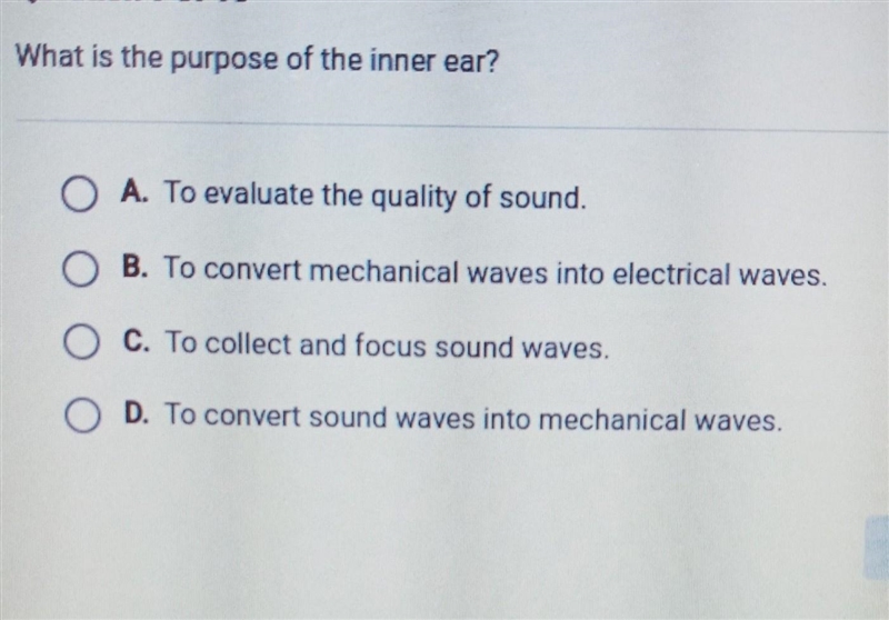 What is the purpose of the inmer ear​-example-1