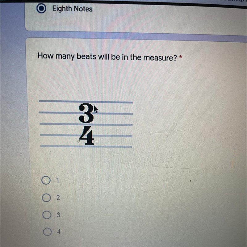 How many beats will be in the measure? *-example-1