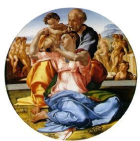 Answer the following question in 3-4 complete sentences. Above is a piece by Michelangelo-example-1