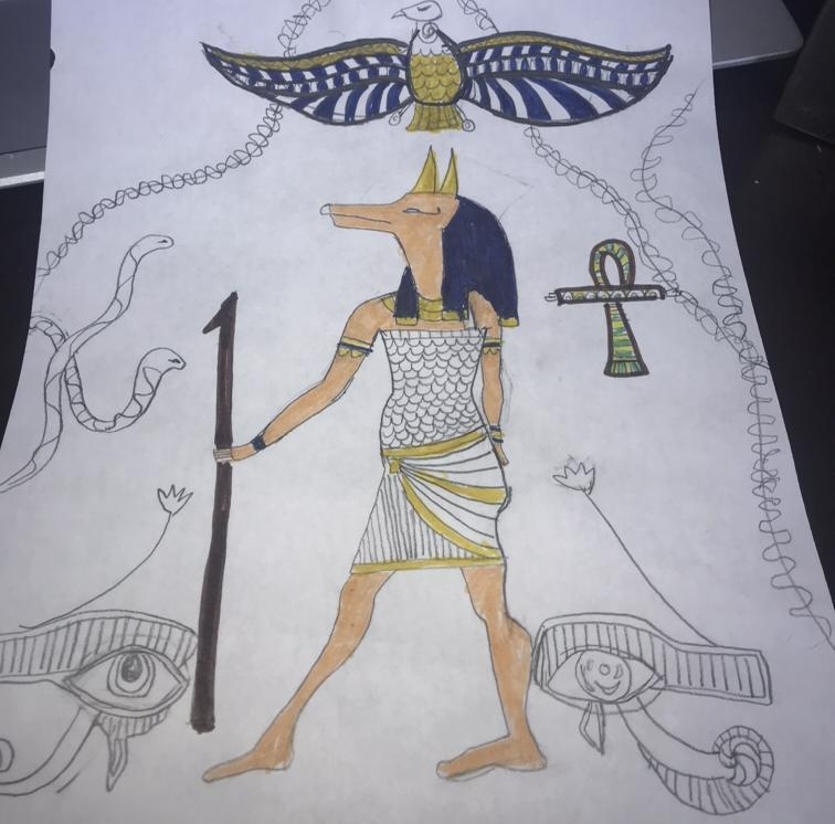 How does your drawing reflect the Egyptian canon?-example-1